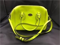 Coach purse, yellow, with price tag, Please note