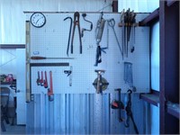 ALL TOOLS ON PEGBOARD
