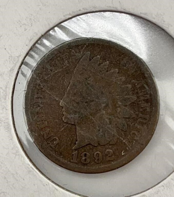 1892 USA Indian Head One Cent