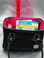Caboodles cosmetic carry case quilted W/ Contents