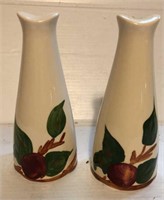 Franciscan Salt and Pepper Tall Shakers 6” H