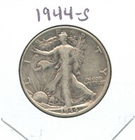 1944-S Walking Liberty Silver Half Dollar