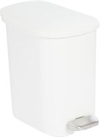 Amazon Basics Compact Bathroom Plastic Trash Can