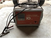 Six and 12 V battery charger