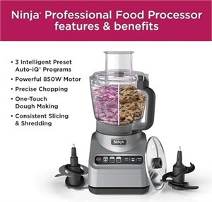Ninja Food Processor 850-Watts With Auto-iQ