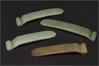 Four Chinese Jade Hair Pins,
