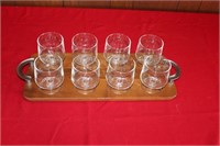 Glass Set with Serving Plate