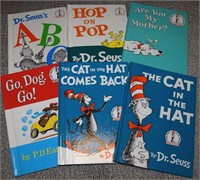 (6) Vintage Dr Seuss HC Children's Books Lot