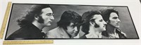 Framed Beatles picture w/ plastic panel & frame-