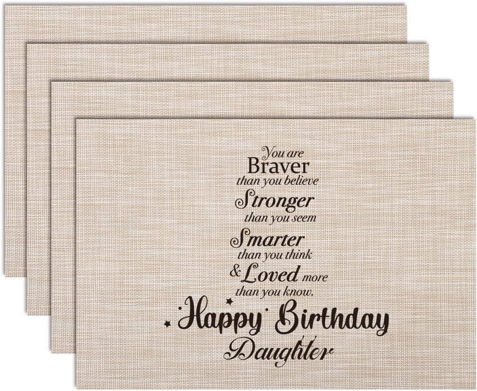 Inspirational Placemats  Set of 4  Gift from Mom