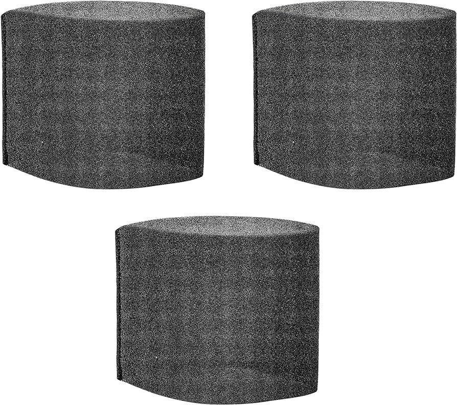 Foam Wet Filter 3 Pack For 5 -16 Gallon Vacuum