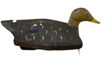 Vintage Dare County, NC Canvas Covered Duck Decoy