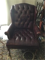 Tufted Leather Chair - Needs TLC
