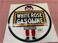 One White Rose Gasoline decal