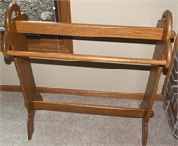 Amana Made Solid Oak Quilt Rack 33" Long