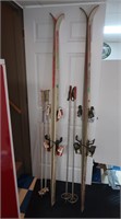 2 Sets of Skis & Poles