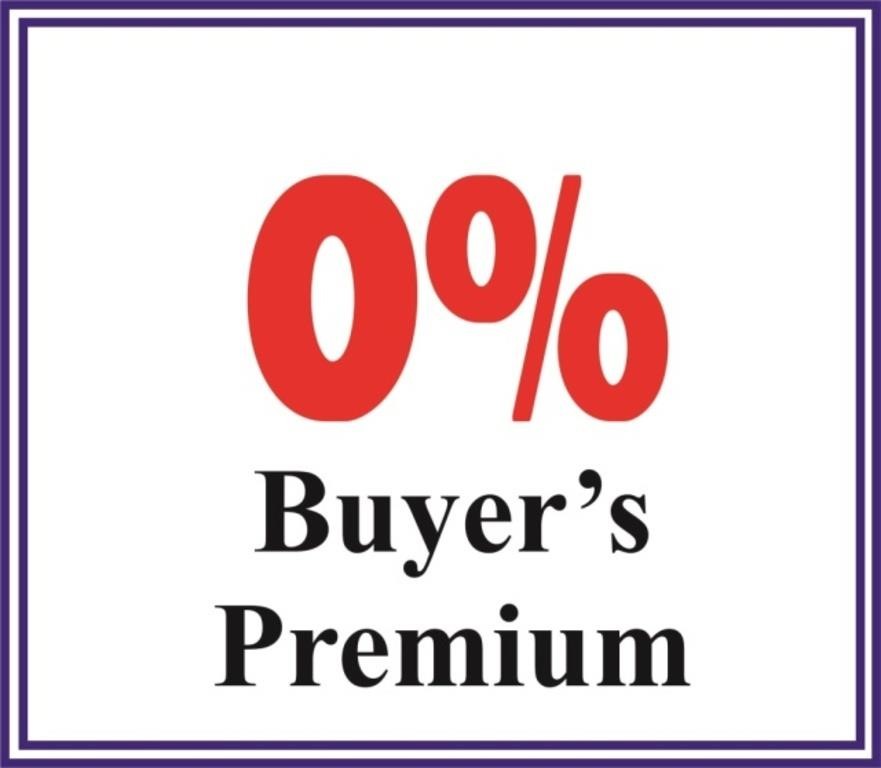 0% Buyer's Premium on items