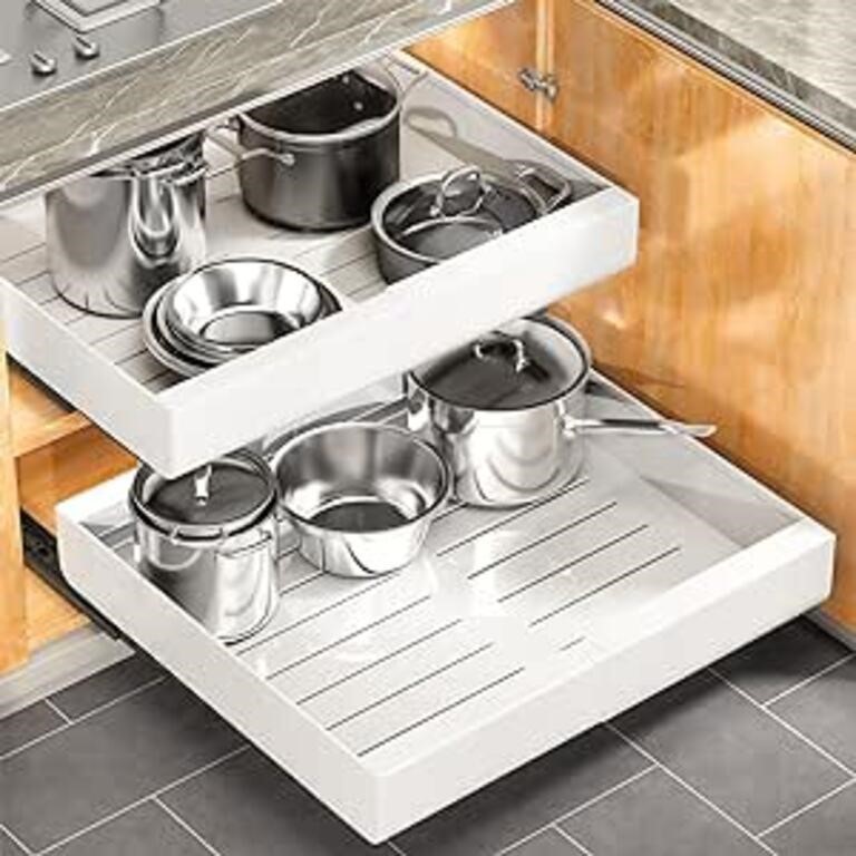 Pull out Cabinet Organizer, Expandable(20"-21") He