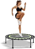ONETWOFIT 42" Rebounder Trampoline for Adults, Sil