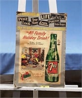 7 Up Drink Adv. Poster 12 x 18