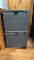 Two tier filing cabinet