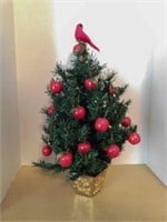Small Christmas Tree w/ gold plastic base