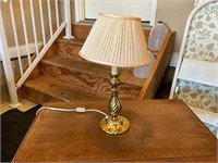 Vintage/Antique Brass Table Lamp with Shade