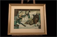 Food and Table Still Life by Georges Braque, Print