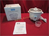 Counter Cook 3 Cup Rice Cooker Model ERC-003
