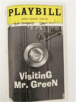 Eli Wallach signed Visiting Mr Green Playbill