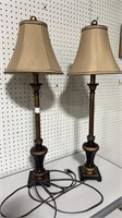 Pair of Metal Stick Lamps