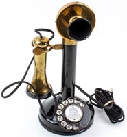 Vintage Rotary Dial Candlestick Telephone