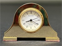 Bulova B0501 Mini Solid Brass Clock Lapetite