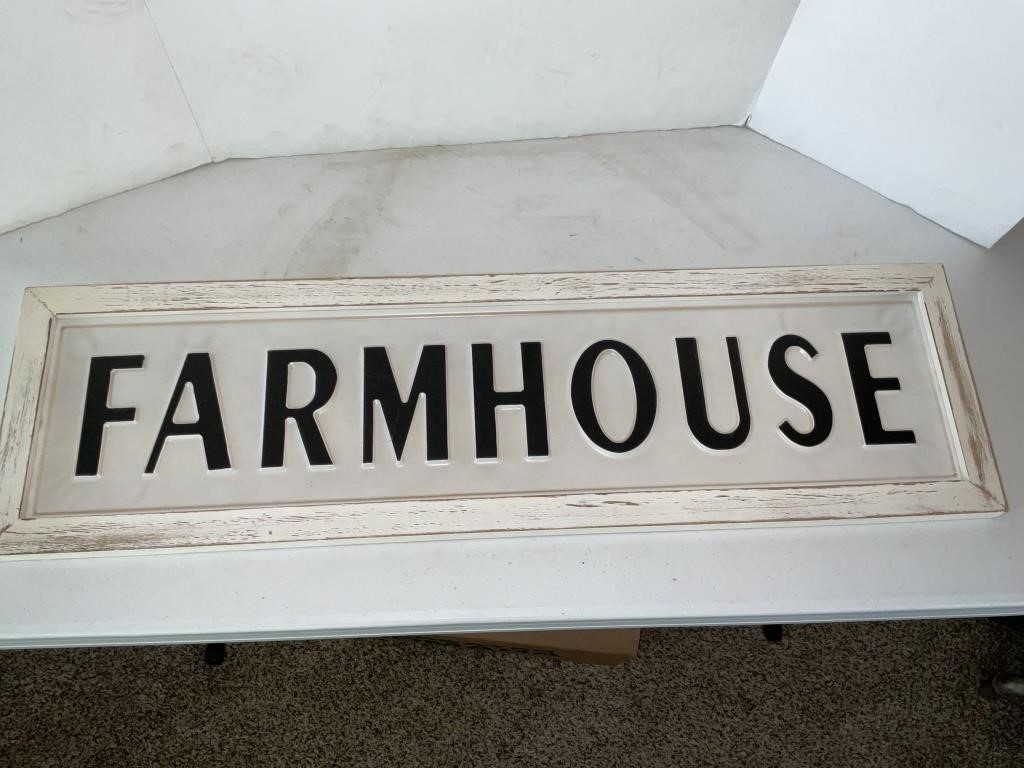 37 inch metal farmhouse sign