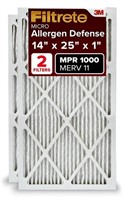 FILTRETE 14X25X1 MPR 1000 PLEATED AC FURNACE AIR