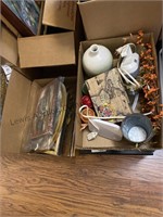 Miscellaneous box lot and picture frames. See