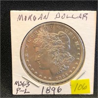 1896 Morgan Dollar