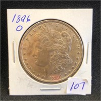 1896O Morgan Dollar