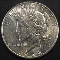 1928-S PEACE DOLLAR AU