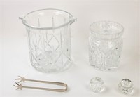 Waterford Crystal Biscuit Barrel w/ Lid & Other