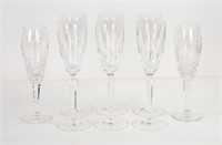 8 Waterford Champagne Flutes, Wynnewood & Other