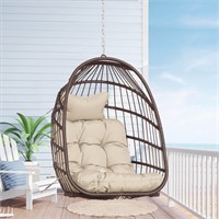 NICESOUL® Hanging Egg Chair Without Stand Brown PE