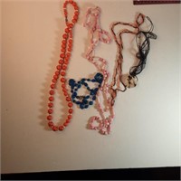 assorted beaded necklaces