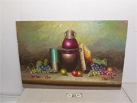 Original Artist Signed Still Life Painting -