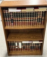 Bookcase with Funk and Wagnalls Encyclopedia