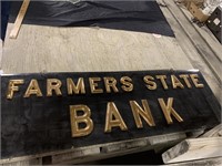 Glass Farmers State Bank Sign