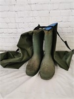 Size 12 Hip Waders: As is