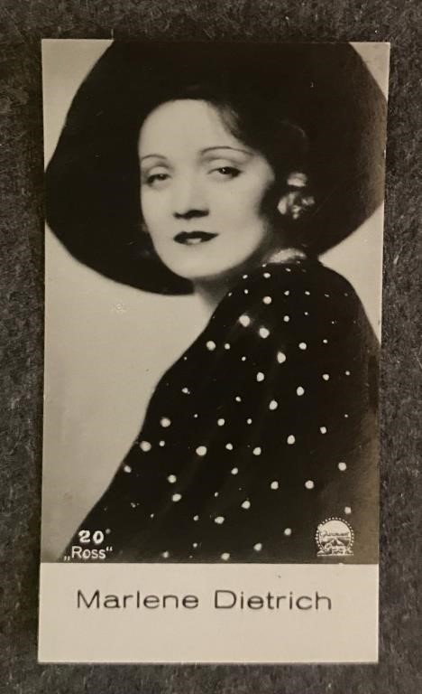 MARLENE DIETRICH: Antique Tobacco Card (1931)