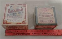 Winchester and Remington shell boxes