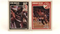 1989 Fleer Hof Dominique Wilkins/clyde Drexler